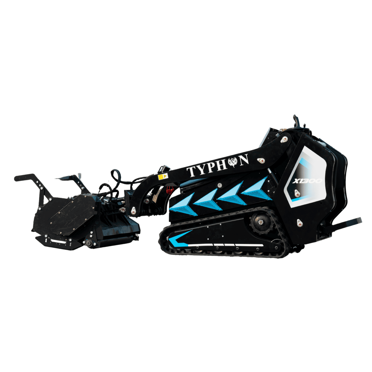 New TYPHON STOMP X1300 & STOMP 509 Mini Skid Steer Forestry Mulcher Attachment