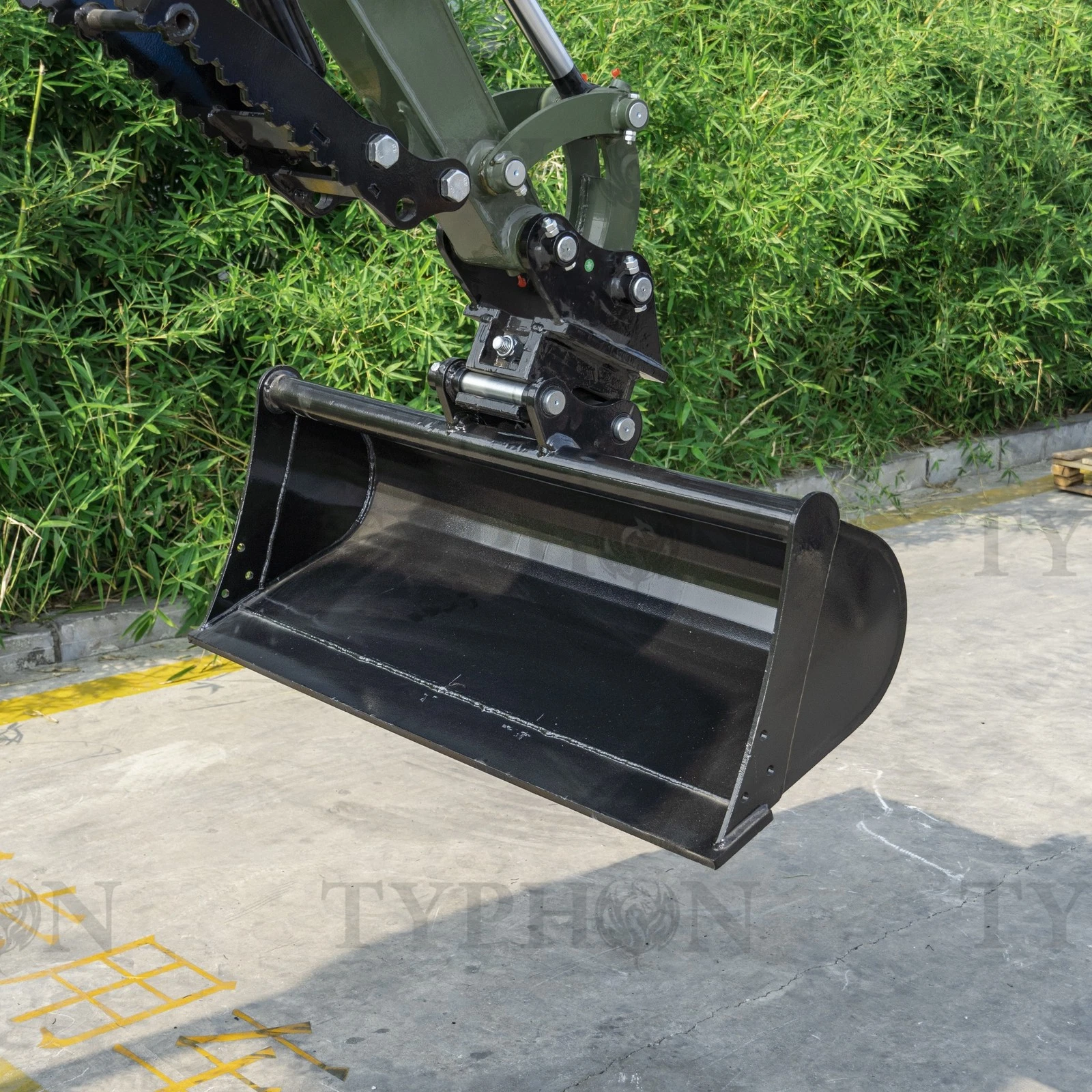 Rake Mini Excavator Attachment for Grading, Leveling, Loosening , Removing Soil USA