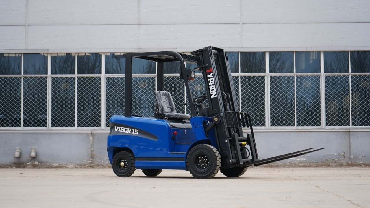 New 2025 TYPHON VIGOR 1.5 Blue Electric Forklift 1.5 Ton Lifter Lift Truck Jitney Hi-Lo