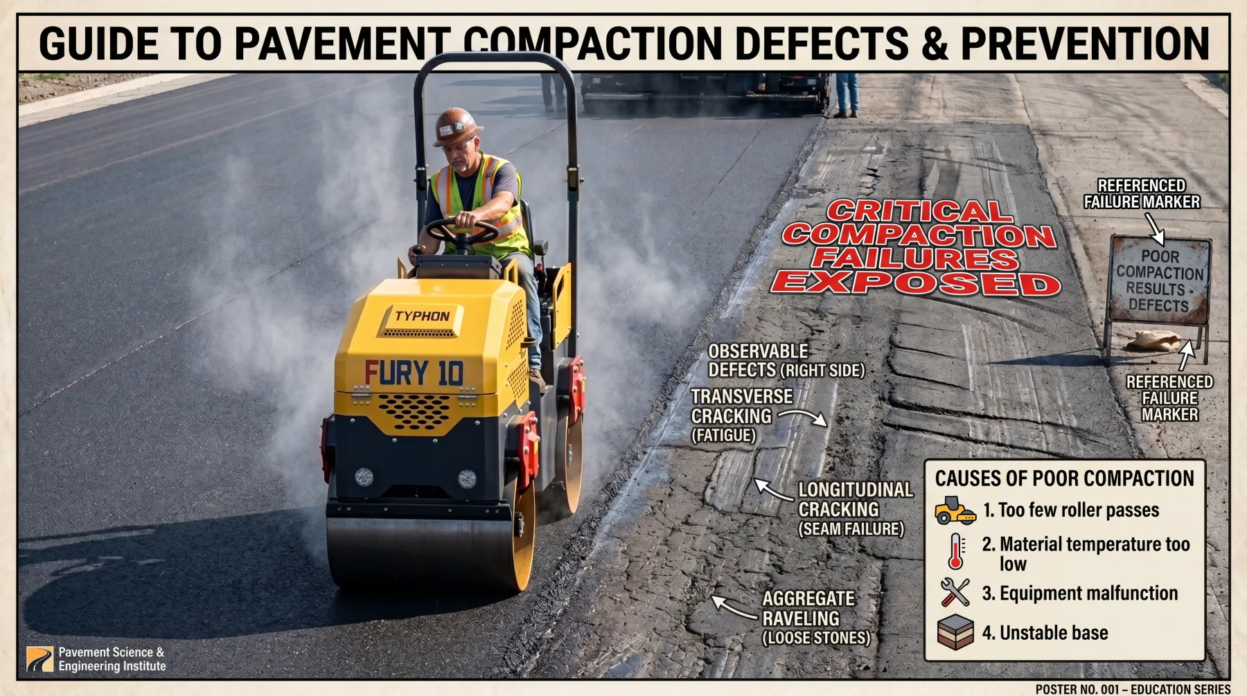How to Prevent Surface Cracking and Damage During Asphalt Rolling