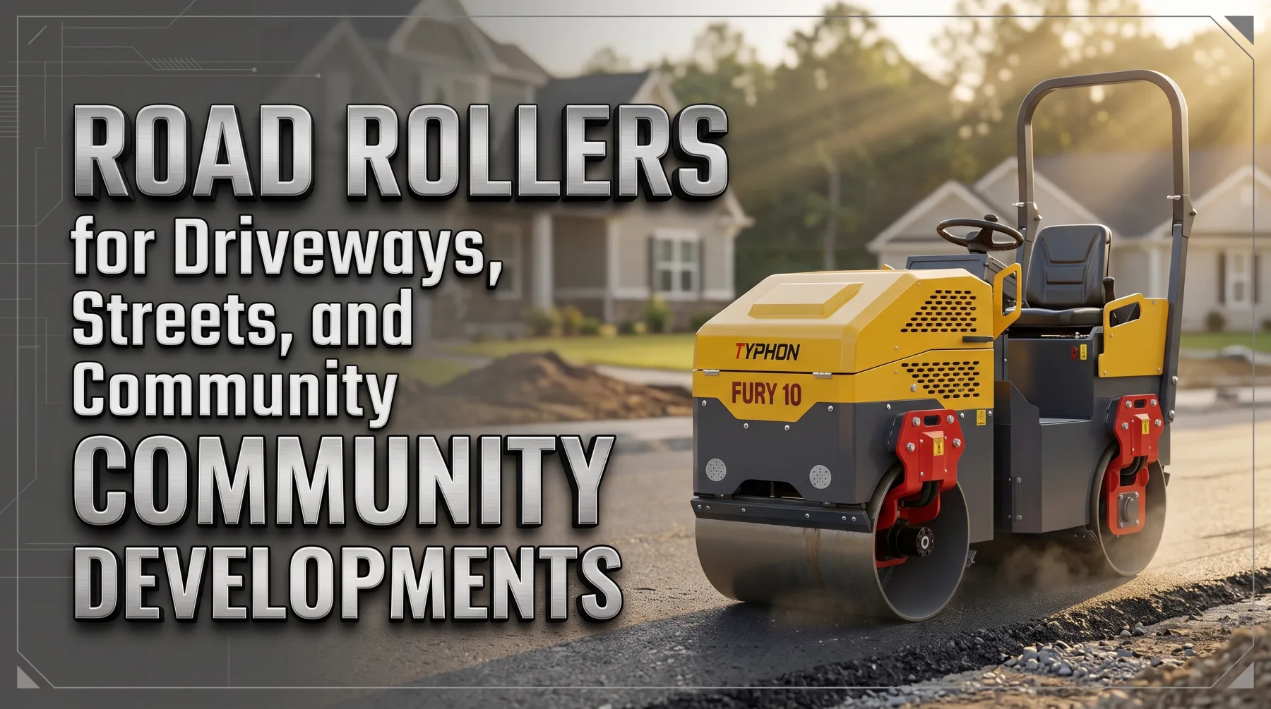 Road Rollers for Driveways, Streets, and Community Developments