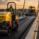 roller compactor job site