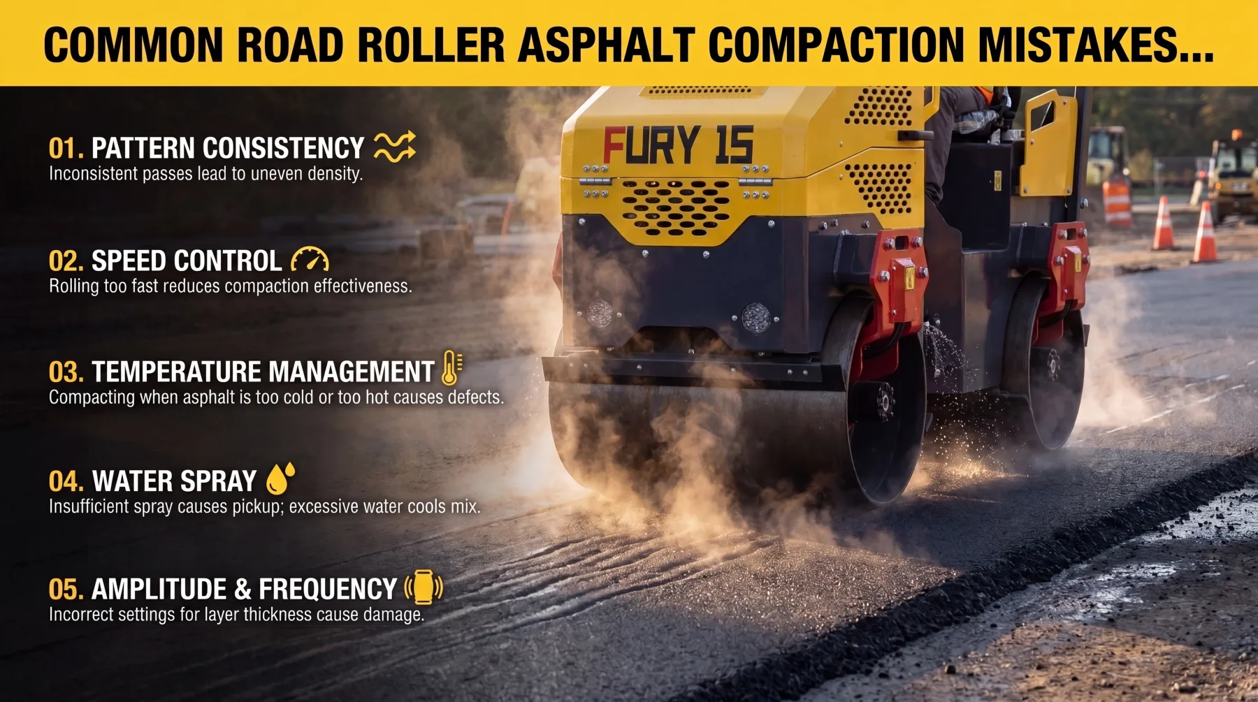 Common Road Roller Asphalt Compaction Mistakes and How to Avoid Them