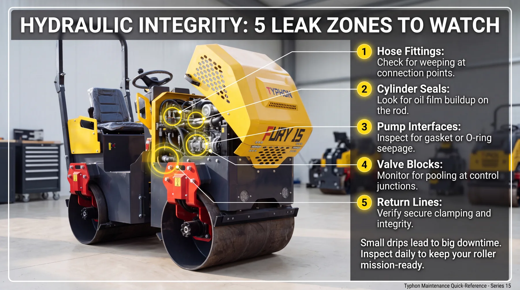 Troubleshooting Common Hydraulic Leak Points in Road Rollers