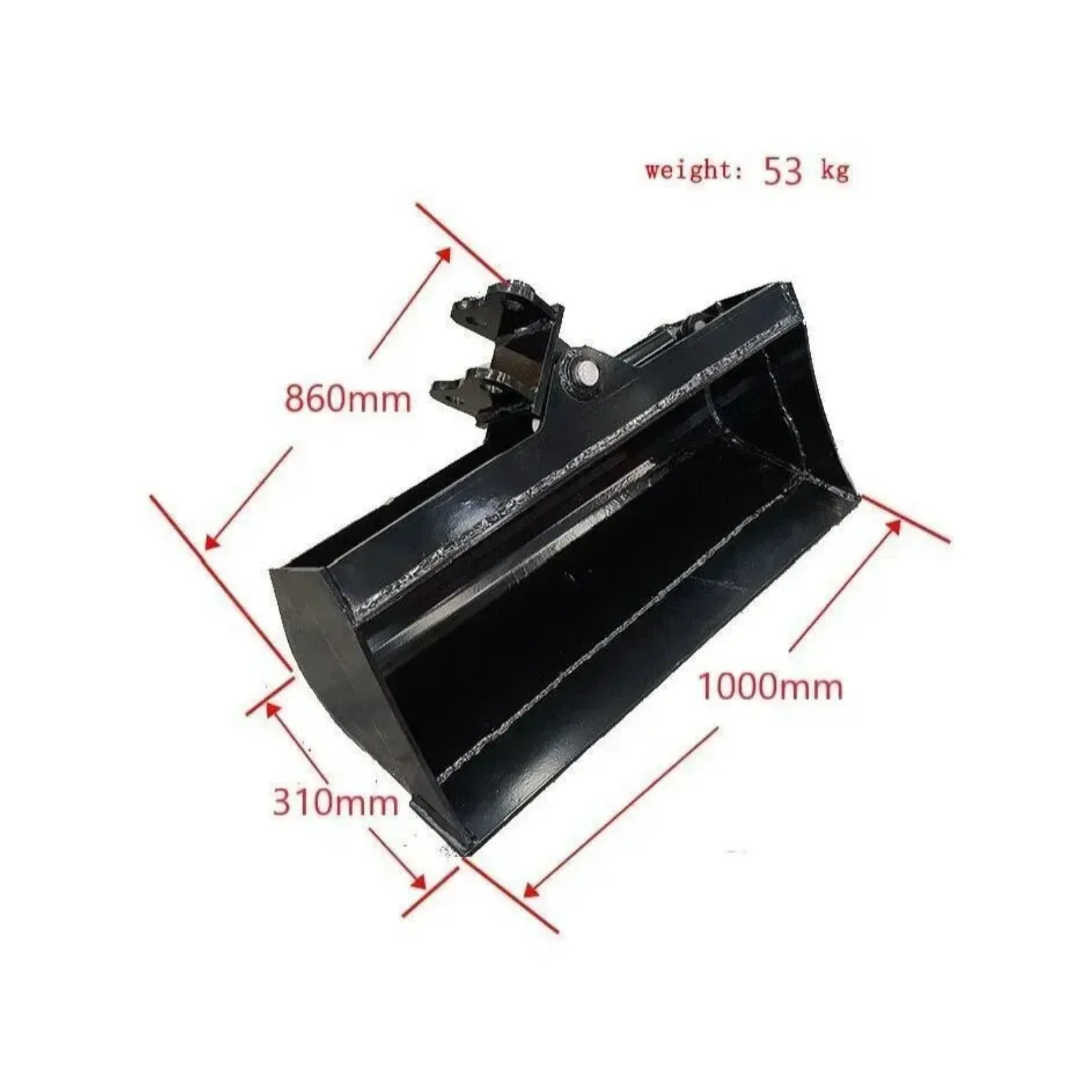 Excavator Attachment 1000mm Tilt Bucket 39" Hydraulic Tilting Bucket Heavy Duty USA TERROR X2 PRO