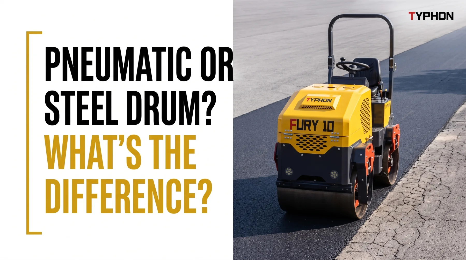 What’s the Difference Between Pneumatic and Steel Drum Rollers
