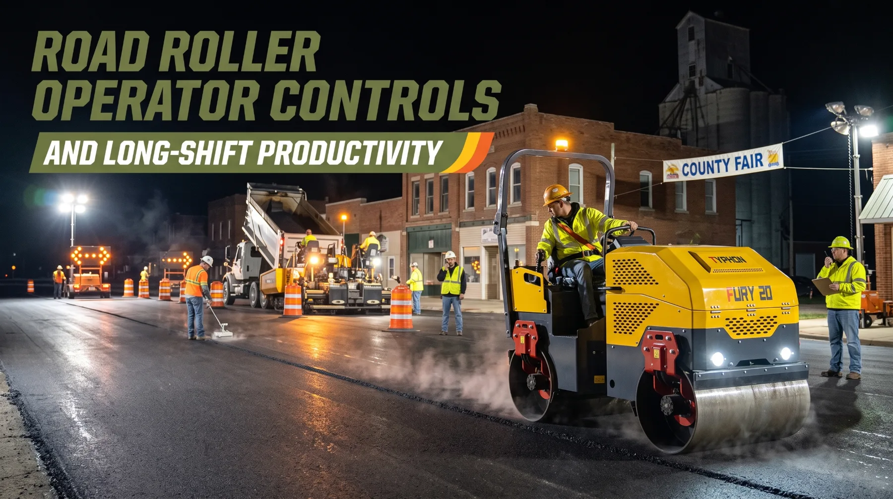 Road Roller Operator Controls and Long-Shift Productivity
